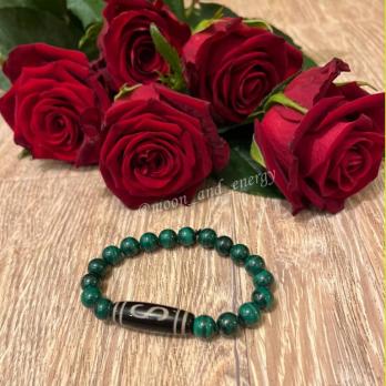 БРАСЛЕТ МАЛАХИТОВОЕ БЛАГОПОЛУЧИЕ